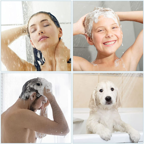 Polma Shower Head with Handheld, High Pressure Shower Head with ON/Off switch 3 Modes detachable Handheld Showerhead with Hose, Angle-Adjustable Water Saving RV Shower Head (Chrome)