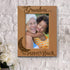 KATE POSH - Grandma I Love You to the Moon and Back Engraved Natural Wood Picture Frame, Mother's Day Gifts for Grandma, Birthday Gifts for Grandmother, Best Grandma Ever (4x6-Vertical)