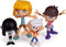 The Loud House Figure 4 Pack - Lincoln, Lori, Lucy, Luna - Action Figure Toys from The Nickelodeon TV Show - 3" Each - Ages 4+