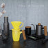 DHPO Artisan Series Coffee Mug Ceramic Cup for Milk, Tea, Juice or Hot Cocoa with Lager Wooden Handle, Tumbler 16oz Porcelain Drinkware ,Gift for Women and Men, Yellow