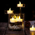 AGPTEK Timer Flickering Tea Lights 24 Pack Flickering LED Candles with Timer Battery Operated Flameless Tealight Candles for Wedding Holiday Party Home Decoration Warm White
