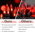 hemonie LED Christmas Lights, 33 Ft 100 LED UL Certified Commercial Grade Holiday String Light, End to End Connectable Indoor & Outdoor Green Wire Lights Set IP44 Waterproof(red)