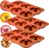 PROFESSIONAL Premium Silicone Donut Pan 3-Pack Non Stick Doughnut Pans for Baking with 6 Slots Reusable Bagel Mold Tray for Prolonged Use Microwave, Freezer & Dishwasher Safe Silicon Molds