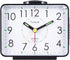 Tinload 4" Loud Crescendo Bell Alarm Clock Silent No Ticking,Snooze,Nightlight,Battery Operated,Easy Set(Black)