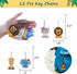 64 Pcs Jungle Safari Party Favors - Safari Birthday Party Supplies with Felt Animal Masks for Kids, Slap Bracelets, Keychains, Temporary Tattoos - Safari Birthday Decorations for Goodie Bag Fillers
