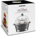 Chefman Electric Egg Cooker Boiler, Rapid Egg-Maker & Poacher, Food & Vegetable Steamer, Quickly Makes 6 Eggs, Hard, Medium or Soft Boiled, Poaching/Omelet Tray Included, Ready Signal, BPA-Free, Grey