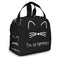 Black cat Lunch Bag Insulated Lunch Box with Front Pocket Reusable Tote Bag For Office Work Picnic Travel Shopping