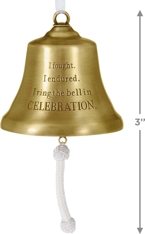 Hallmark Keepsake Christmas Ornament 2021, Cancer Survivor's Bell, Metal