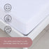 Superity Linen Full Fitted Sheet - 100% Cotton 200 Thread Count, Cool Breathable Soft and Comfortable, Machine Wash and Dry (Full 54x75, White)