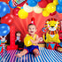 Golray 138Pcs Carnival Circus Balloon Garland Arch Kit for Kids Carnival Circus Theme Birthday Party Decorations Supplies, Carnival Decor with Happy Birthday Banner Circus Tent Lion Clown Head Popcorn
