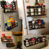 Kulmeo Magnetic Spice Rack Magnetic Shelf For Refrigerator Fridge Spice Rack Spice Shelf for Kitchen Black 2Pack