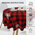 Christmas Snowflakes Round Tablecloth 60" Stain Wrinkle Free Washable Table Cloths for Decorative Kitchen Dining Party Wedding Indoor Microfiber