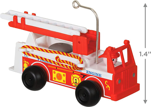 Hallmark Keepsake Christmas Ornament 2021, Fisher-Price Vintage Fire Engine