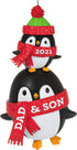Hallmark Keepsake Christmas Ornament, Year Dated 2021, Dad & Son Penguins