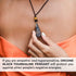 Emotional Body Purification Black Tourmaline Orgone Crystal Tear Drop Pendant for Strengthen Immune System - Heart - Self Confidence - Positivity