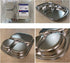 Korean Stainless Steel Divided Plates by KS&E, Kids Toddlers Babies Tray, BPA Free, Diet Food Control, Camping Dishes, Compact Serving Platter, Dinner Snack, 3 Compartment Plate Silver, Set of 2