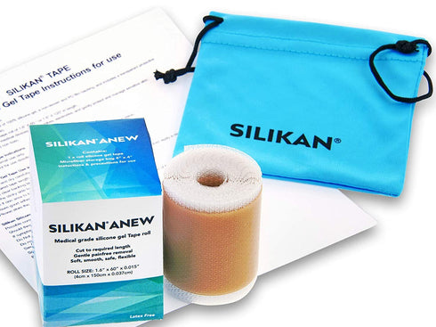 Silicon Gel Medical Grade Scar Tape- Para Cicatrices Soft Silikan Silicone Sheeting Strips Breast Scar Surgery Pale Skin Color Roll 1.6” X 60” long roll 3mths Scar Help