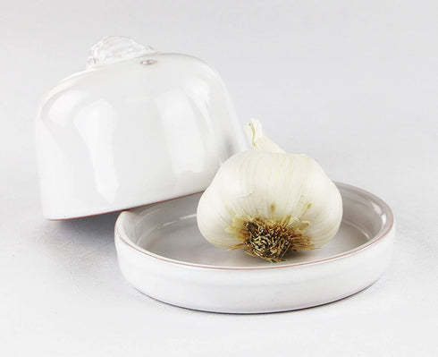 Eurita by Reston Lloyd Terra Cotta Garlic Roaster, White