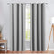 Vangao Blackout Curtains for Bedroom Living Room Darkening Curtains 84 Inch Long Thermal Insluated Black Out Drapes Noice Ruducing Triple Weave Window Treatment Panels Grommet Top 2 Panels Grey