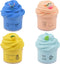 4 Pack Butter Slime Kit with Blue Stitch, Peach, Pineapple and Mint Charms, Scented DIY Slime Supplies for Girls and Boys, Stress Relief Toy for Kids Education, Party Favor, Gift and Birthday