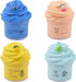 4 Pack Butter Slime Kit with Blue Stitch, Peach, Pineapple and Mint Charms, Scented DIY Slime Supplies for Girls and Boys, Stress Relief Toy for Kids Education, Party Favor, Gift and Birthday
