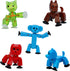 Zing Stikbot Pets 5 Pack, Set of 5 Stikbot Collectable Action Figures, Includes 1 Bulldog, 1 Monkey , 1 Cat and 2 Dogs, Create Stop Motion Animation