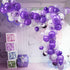 135 Pieces Purple Balloon Arch Garland Kit, Purple White Confetti Balloons for Wedding Birthday Graduation Party Decorations