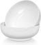 TGLBT 2.5 Quarts Porcelain Serving Bowls - Extra Large,Heavy- 2 Packs, White,Stackable