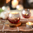 Votive Candle Holders, Mercury Glass Tealight Candle Holder Set of 12, Perfect Centerpieces for Wedding, Party, Home Decor (Rose Gold)