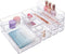 STORi Plastic Makeup and Vanity Stackable Drawer Organizers | Perfect for Makeup Brushes and Palettes, Beauty Accessories, Office Supplies, Craft, and Kitchen | 10 Piece Set | Clear