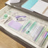 STORi Plastic Makeup and Vanity Stackable Drawer Organizers | Perfect for Makeup Brushes and Palettes, Beauty Accessories, Office Supplies, Craft, and Kitchen | 10 Piece Set | Clear