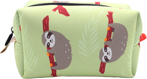 LParkin Sloth Gifts Capacity Pencil Case Bag 8.5" Long x 4.5" Wide x 4.5" Tall Green 1 Pack