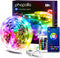 PHOPOLLO Led Lights 50ft for Bedroom Smart Work with Music sync Color Changing Led Tape 24 Key Remote Flexible 5050 Led Ribbon