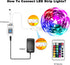 PHOPOLLO Led Lights 50ft for Bedroom Smart Work with Music sync Color Changing Led Tape 24 Key Remote Flexible 5050 Led Ribbon