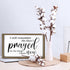 Cocomong Modern Farmhouse Wall Decor for the Home Sign, Rustic Home Decor, Wall Decorations for Living Room, I Still Remember The Days I Prayed for What I Have Now Framed Sign 16x11 Inch