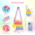 Big Plus Size Pop Purse Easter Gifts for Girls Pop Keychain Popper Unicorn Crossbody Bag Relieve Stress Sensory Pop Bubble Fidgets Toys Pack Game Popper Wallet Adjustable Shoulder Length Handbag