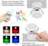 HONGUT Picture Light Rechargeable, LED Accent Lights Indoor, Wireless Puck Light with Remote, 12 Color Changing 9 LED Spotlight with 360°Rotate Light Head, Stick on Art Light for Dartboard, Painting