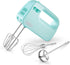 Dash SmartStore Deluxe Compact Electric Hand Mixer + Whisk and Milkshake Attachment for Whipping, Mixing Cookies, Brownies, Cakes, Dough, Batters, Meringues & More, 3 Speed, 150-Watt Aqua