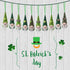 St Patrick Day Hanging Gnome Ornaments Set of 10, Irish Gnomes Handmade Leprechaun Elf Tomet DecorationsSpring Gnome Lucky Clover Hanging Ornament