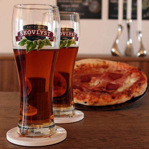 BARVIVO Funny Ceramic Coasters for Drinks Absorbent Set of 6 with Holder - Instantly Absorbing Condensation - Perfect Drink Coasters for Wooden Table Protection with Scratch Preventing Cork Bottom
