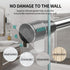 Minkay Shower Curtain Rod Tension No Drill for Bathroom Windows,Curtain Shower Rod,Black 28-47 inches 304 Stainless Steel, Never Fall Off, Rust Free.