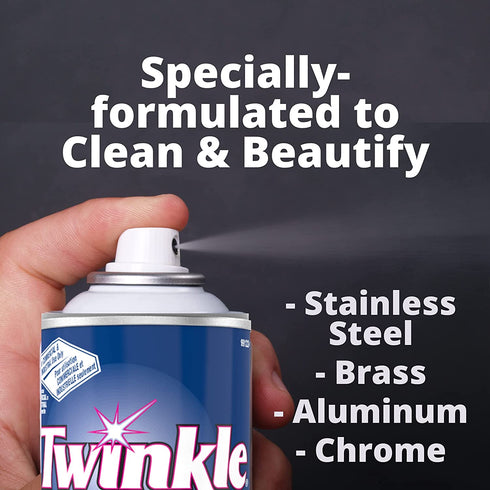 twinkle Stainless Steel Cleaner & Polish, 17 Oz