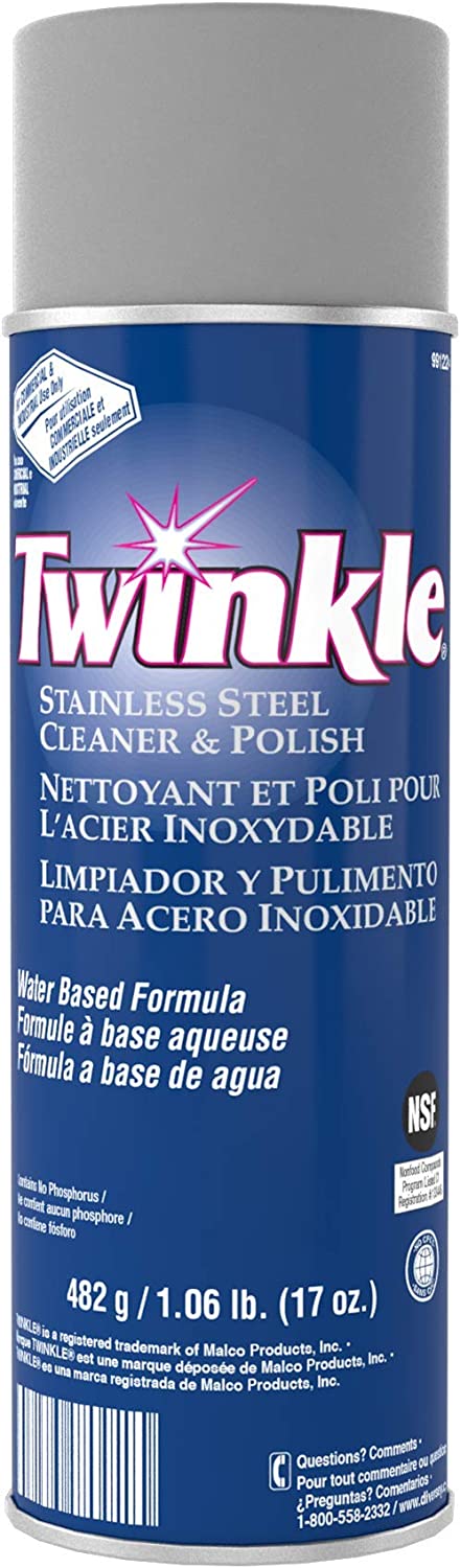 twinkle Stainless Steel Cleaner & Polish, 17 Oz