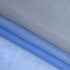 Autumn Dream Linen Ombre Sheer Curtains Voile Rod Pocket Blue and Grey Gardient Semi Sheer Curtains for Bedroom Living Room Nursery, 52by84 inch (2 Panels)