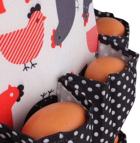 Chicken Egg Collecting Apron,12 Deep Pockets Hen Duck Goose Eggs Holder Aprons