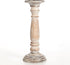 Hosley 12 Inch High Wood Pillar Distress Finish Candleholder. Ideal Gift for Wedding, Party, Home, Spa, Reiki, Aromatherapy, Votive Candle Gardens O3