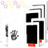 23 Piece Large and Medium Inkless Keepsake Ink Pad Kit Include 5 Clean Touch Ink Pads 10 Imprint Card and 8 Star Shaped Paper Clips Pet Paw Inkless Print Kit Great for Family Keepsake Newborn Registry