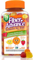 Fiber Advance Gummies for Kids | 100% Plant Based Fiber Supplements for Kids Digestive Health | Prebiotic Fiber Gummies | Vitamins for Kids | Gluten Free, Vegetarian, & Non-GMO, 60 Count