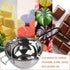 600ML Stainless Steel Double Boiler Pot with Heat Resistant Handle For Melting Chocolate, Butter,Candle and Soap Making