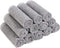 Qioo Washcloths Set 12 Pack,12"x12" Bamboo Baby Washcloths,Wash Cloths for Bathroom-Hotel-Spa-Kitchen Multi-Purpose Fingertip Towels & Face Cloths ?Grey?
